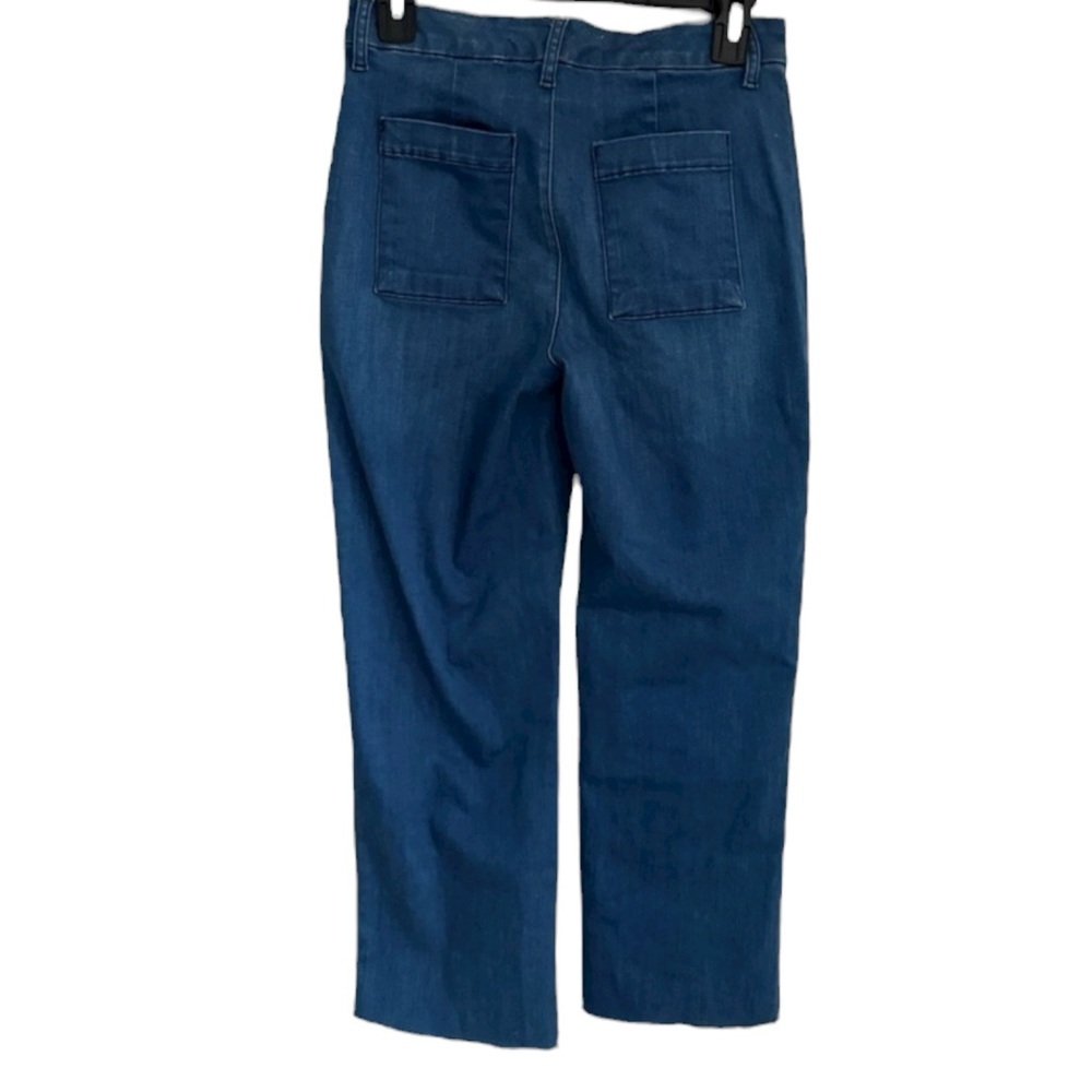 FRANK & EILEEN Kinsale Pants in 1977 Medium Wash Size 2 -- Missing Button - Picture 6 of 8